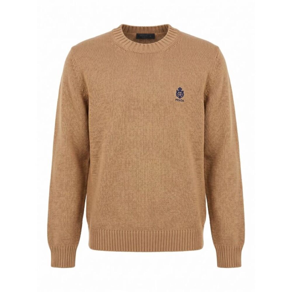 Prada Men Cotton Round-Neck